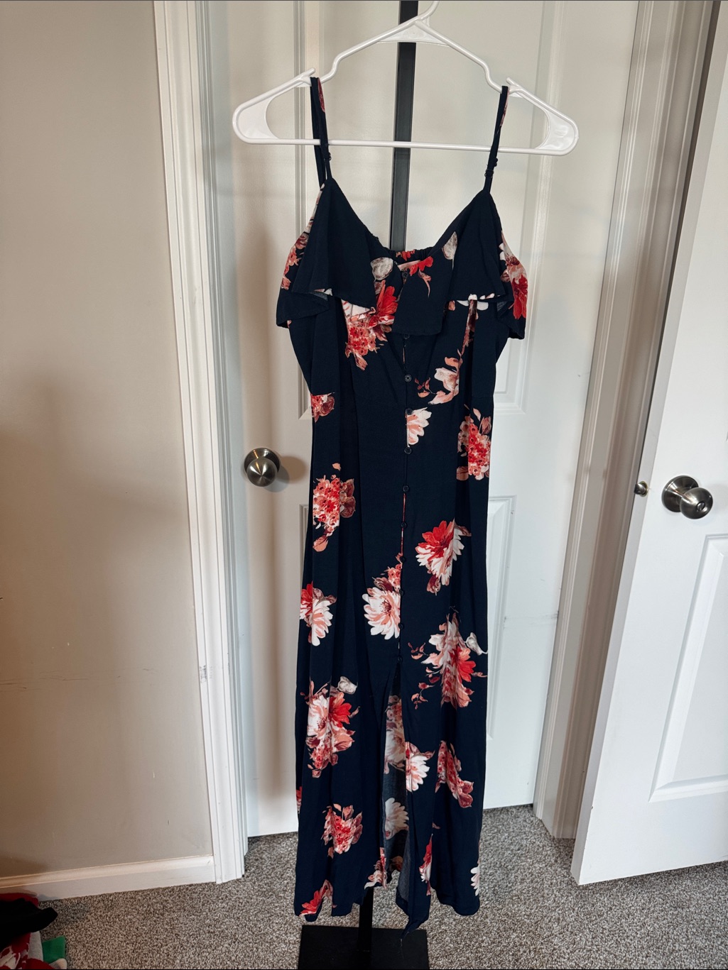 Band Of Gypsies Navy Floral Maxi Dress